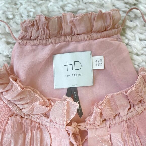 Anthropologie Silk Cami Shadow Pane Top Blouse - Picture 5 of 8